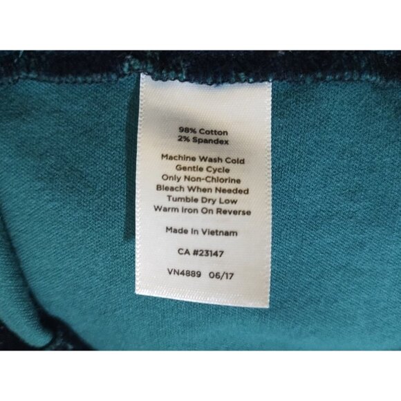 Talbots Blackwash Tartan Velvet Plaid Skirt Size 8 Preppy Classic Blue & Green - Picture 5 of 5